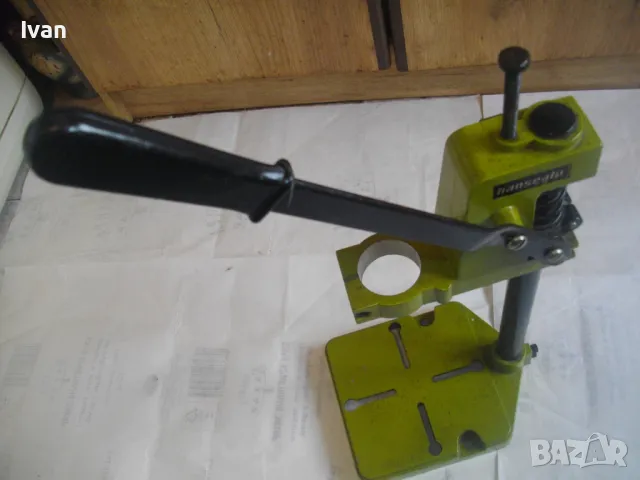 HANSEATIC НОВА НЕМСКА СТОЙКА ЗА БОРМАШИНА ОЛЕКОТЕНА АЛУМИНИЕВА 2,0 кг/работен ход 60 мм, снимка 6 - Бормашини - 48253332