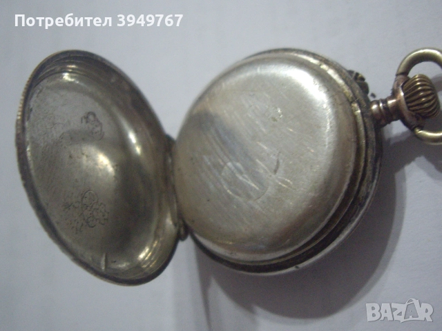 Малък сребърен джобен часовник., снимка 3 - Джобни - 52631668