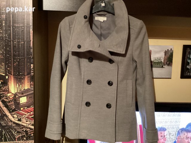 Дамско палто H&M,уникален модел ,коментар , снимка 3 - Сака - 38453083