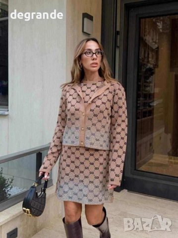 Луксозен комплект Gucci , снимка 3 - Рокли - 52586409
