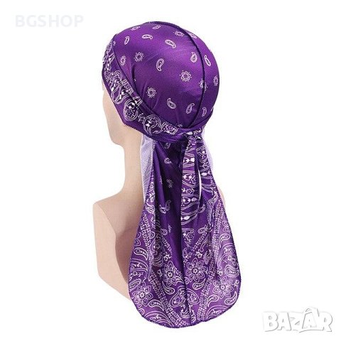 Хип - Хоп / Рап Дюраг Бандана - Лилав, снимка 2 - Шалове - 44070507