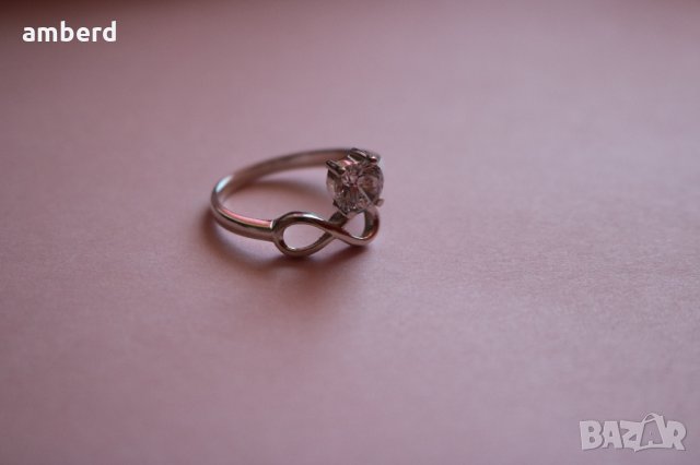 Елегантен сребърен пръстен модел PLR028, снимка 6 - Пръстени - 28855463