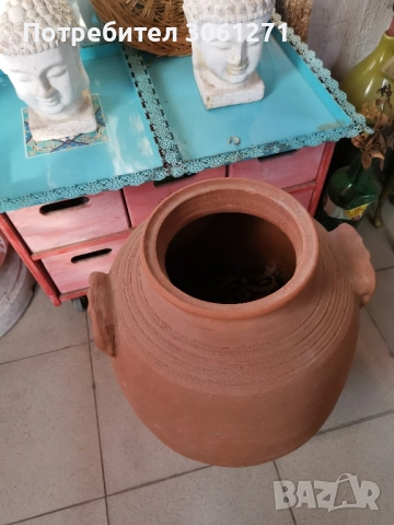 голяма висока Амфора / делва 55см, снимка 3 - Градински мебели, декорация  - 52323566