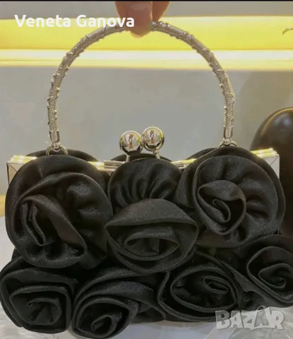 Сатенена нечерна чантичка, снимка 5 - Чанти - 49978443