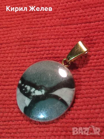 LIMOGES ВИНТИДЖ МАРКОВ ПОЗЛАТЕН ПОРЦЕЛАНОВ АРТ МЕДАЛЬОН МАРКИРАН БИЖУ УНИКАТ 25347, снимка 12 - Колиета, медальони, синджири - 35653917