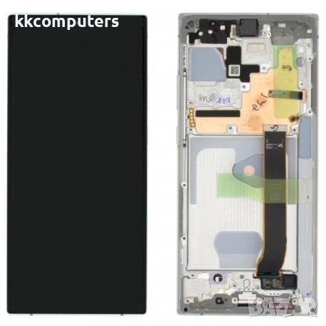 LCD Дисплей за Samsung SM-N986F Note 20 Ultra 5G / GH82-23621C / Тъч скрийн / Бял / Оригинал Service