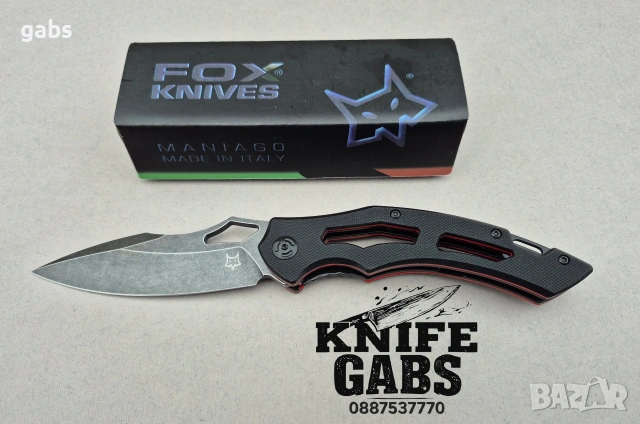 Сгъваем нож FOX KNIFE ANSO FX33,дръжка двуцетен G10, снимка 2 - Ножове - 53270454
