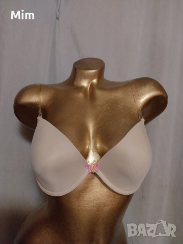 80 С Сутиен в цвят телесен със силиконов гръб, снимка 6 - Бельо - 51899131