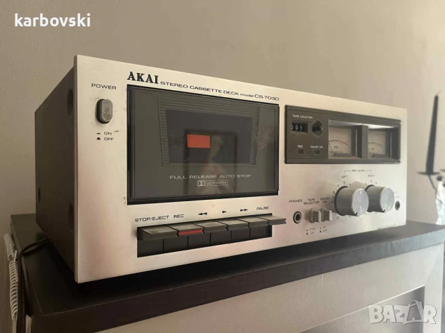 Ретро Hi-Fi Касетен дек AKAI CS-703D  			