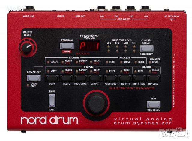 NORD DRUM virtual analog drum synthesizer