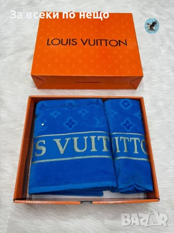 Louis Vuitton Луксозни Хавлии - 2бр. в кутия - Налични Различни Цветове Код E698, снимка 9 - Хавлиени кърпи - 51151630