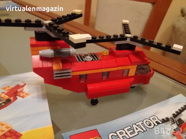 Конструктор Лего - модел LEGO Creator 3 в 1: 31003 - Red Rotors, снимка 4 - Конструктори - 38177779