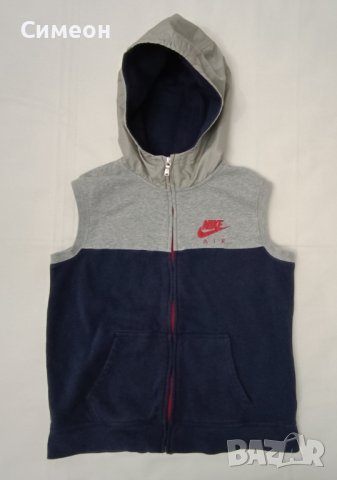 Nike AIR Sleeveless Hoodie оригинално горнище ръст 158-170см Найк елек, снимка 1 - Детски якета и елеци - 42983857