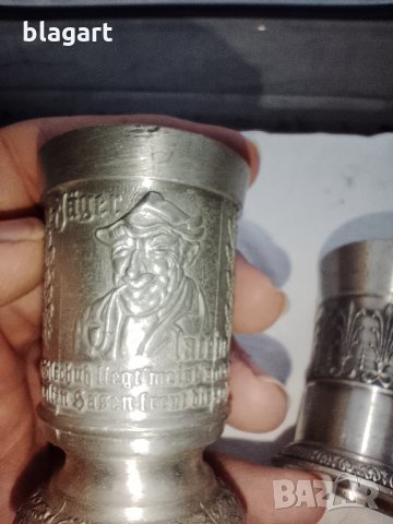 Немски старинни чаши с барелефи, снимка 16 - Антикварни и старинни предмети - 35031933