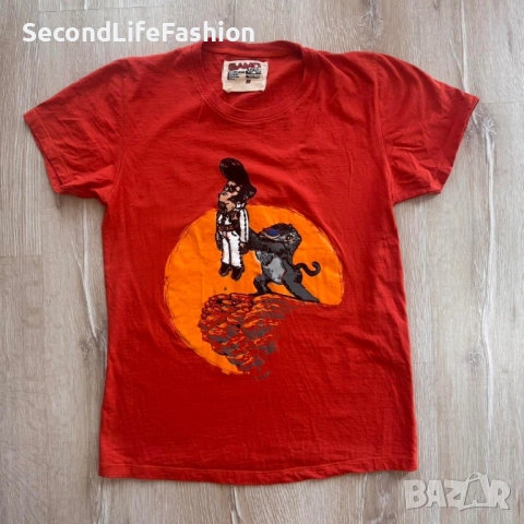 Тениска Gamo Lion King Parody „Кралят“ Elvis оранжева , размер M