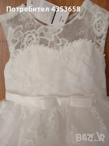 Нова 110см шаферска рокля, снимка 2 - Детски рокли и поли - 50223525