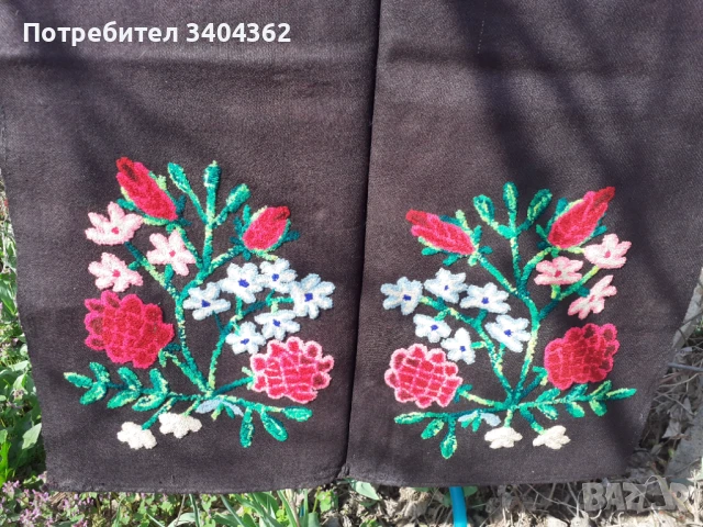 Стара автентична голяма фъкана престилка за носия, снимка 3 - Антикварни и старинни предмети - 50910164