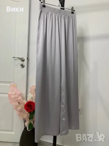 Сатенен панталон размер S-M, снимка 3 - Панталони - 49337497