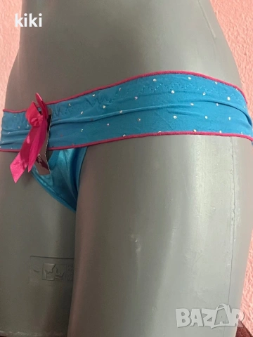 S-M Дамски сатенени полупрашки в синьо и лилаво , снимка 7 - Бельо - 53454419