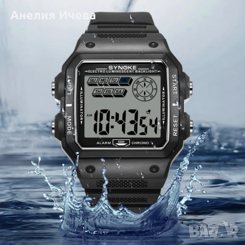 Дигитален спортен мъжки часовник водоустойчив до 50м , снимка 5 - Мъжки - 50990924