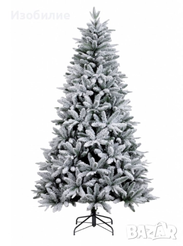 Изкуствена елха K r i n g Melbourne,  Цялата заснежена с метална стойка.