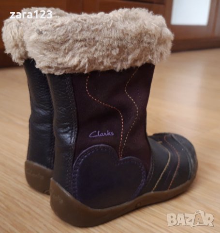 кожени ботуши Clarks, 21ви номер - носени, снимка 9 - Детски боти и ботуши - 16209725