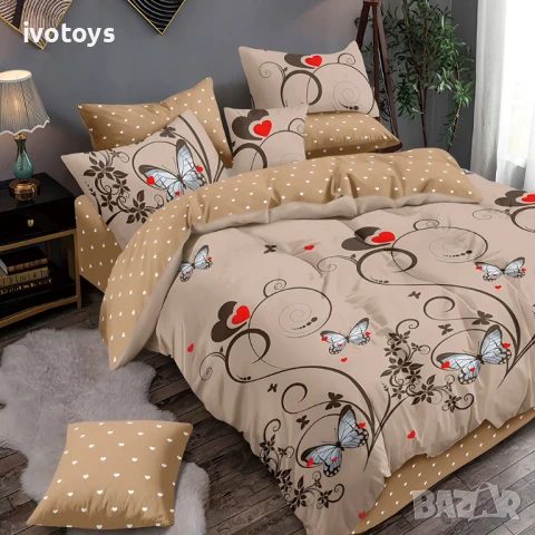 Двулицево спално бельо, 6 части - Модел WS17418, снимка 1