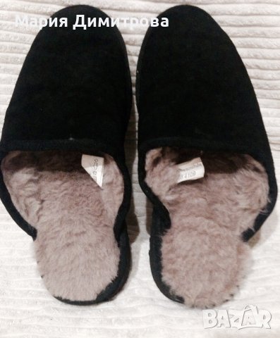 Топли пантофи естествена агнешка кожа НОВИ, снимка 4 - Пантофи - 38857062