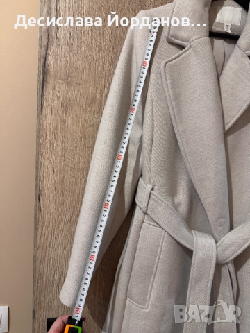 Бяло дамско палто, снимка 2 - Палта, манта - 52297195