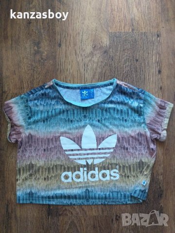 Adidas Menire Cropped Logo,Multicolor - страхотна дамска тениска, снимка 7 - Тениски - 32831012