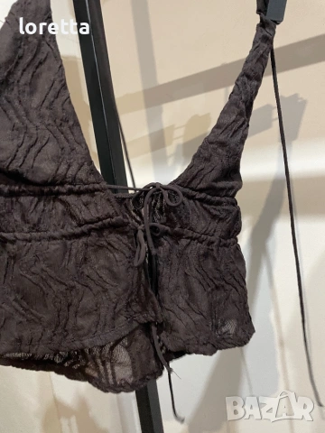 Топ Зара , снимка 3 - Блузи - 53567091