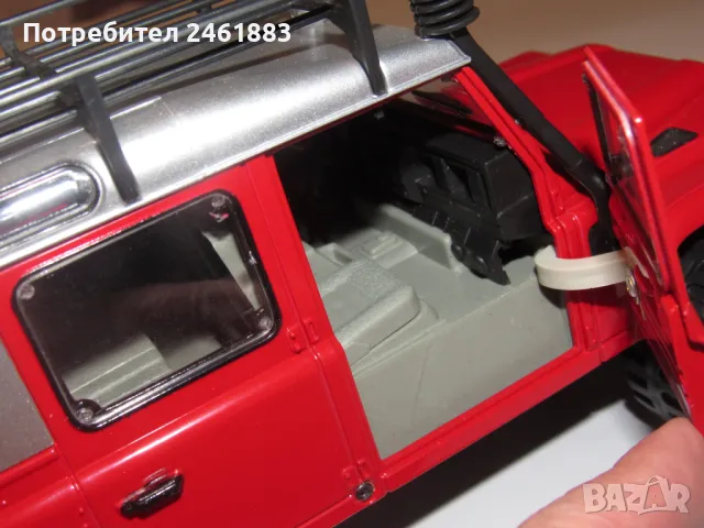 Много запазен Land Rover, около 1/18. Колекционерска количка, снимка 6 - Колекции - 49699041