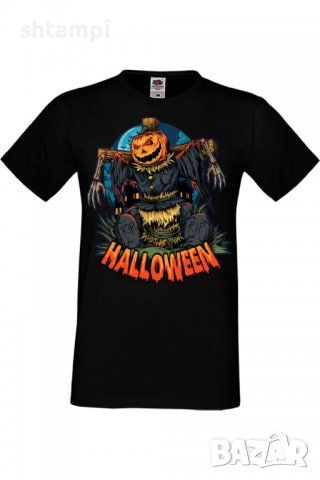 Мъжка тениска Halloween 02,Halloween,Хелоуин,Празник,Забавление,Изненада,Обичаи,