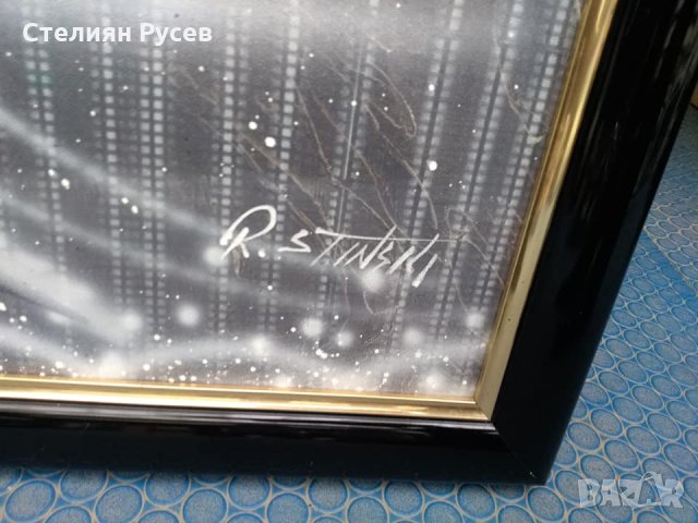 картина мост пейзаж с маслени бой -цена 250лв -размер 100/70см -внос Холандия 0899293916 VIBER за въ, снимка 2 - Картини - 28004792