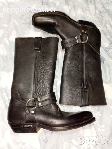 Рокерски, МОТО, каубойски, военни кожени ботуши, мъжки, дамски, детски, снимка 3 - Мъжки боти - 11665429