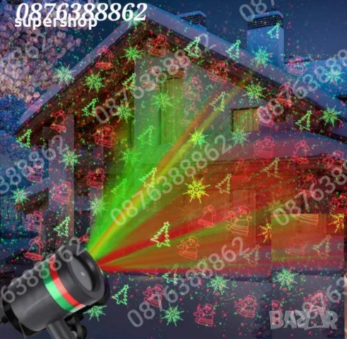 Коледен лазерен проектор Star shower 5 в 1 Коледни светлини, снимка 2 - Други - 47864353