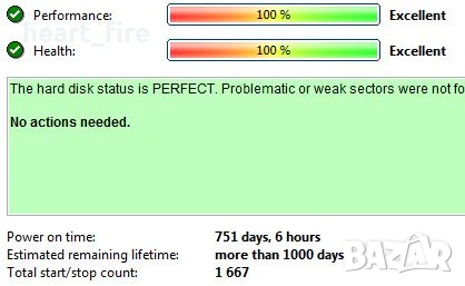 Hitachi 500GB 3.5 SATA HDD, снимка 3 - Твърди дискове - 53385880