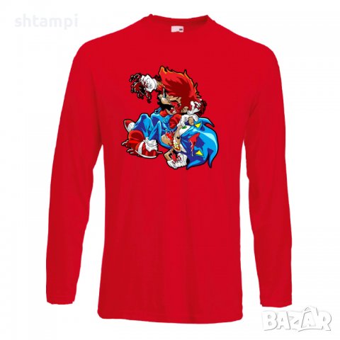 Мъжка тениска Mario Zombie VS Sonic Zombie Игра,Изненада,Подарък,Празник,Повод, снимка 6 - Тениски - 37238486
