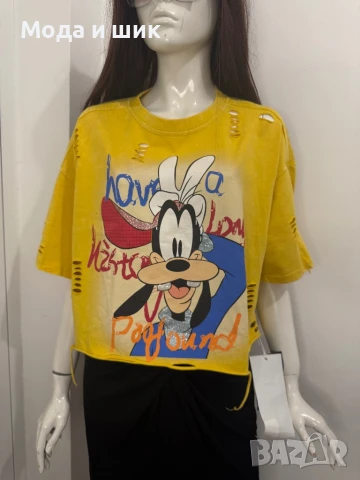 Тениска Кроп къса 