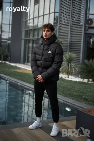 Nike мъжко черно зимно яке , снимка 4 - Якета - 49935203