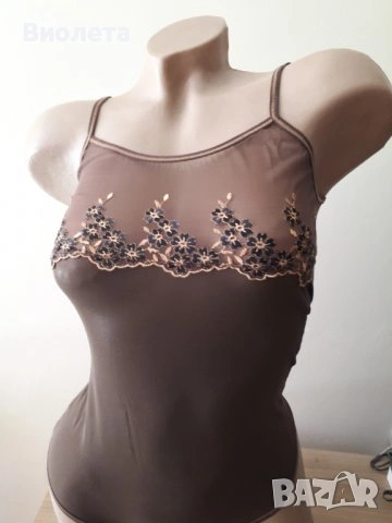 Боди с тюл и дантела, снимка 5 - Бельо - 38239420