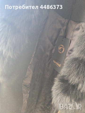 вълнено палто с лисица, снимка 2 - Палта, манта - 52923972