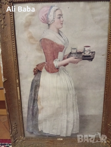 Картина-репродукция "Шоколадовото момиче"Жан Етиен Лиотар