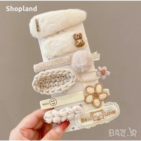 Сет от 10 броя детски фиби за коса