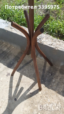 Винтидж закачалка за палта от огънато дърво (стил Тонет), 50-те г., снимка 6 - Други стоки за дома - 51712155