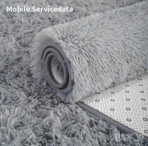 Пухкав овален килим плюш 80x160 см, снимка 3 - Килими - 52164665