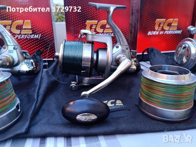 продавам четири броя шаранджийски макари Tica Scepter GTX, снимка 11 - Макари - 52438291