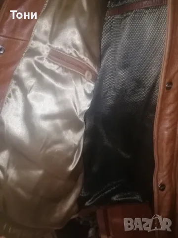 Ново Мъжко Яке Изцяло от Естествена Кожа L, снимка 15 - Якета - 49734702