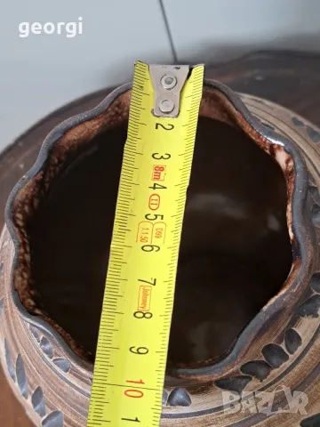 немска керамична ваза ръчна изработка    18/3, снимка 6 - Декорация за дома - 49005551