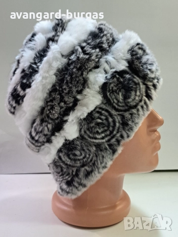 Дамска шапка, лукс Чинчила -228, снимка 3 - Шапки - 52214074